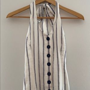 Button up Halter Dress